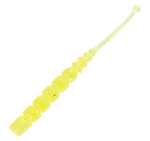 Mustad AJI Worm - Plu - Plu - kolor UV Clear Chatreuse (MAJI-PLU-2-5)