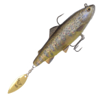 Ripper Savage Gear 4D Spin Shad Trout - kolor Dark Brown Trout