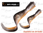 Zapasowe ogony Savage Gear 3D Hard Eel - kolor Dirty Silver