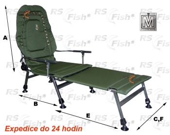 Fotel FK2 - podnóżek - kolor zielony