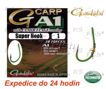 Haczyki Gamakatsu G-Carp A1 Super Hook Camo Green
