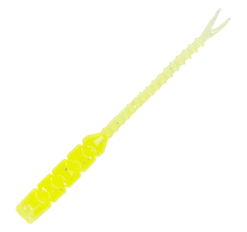Mustad AJI Worm - Bachi - Bachi - kolor UV Clear Chatreuse (MAJI-BCI-2-5)