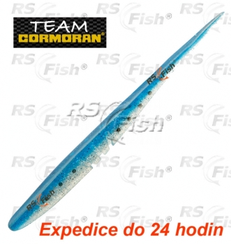 Przynęta dropshot TC Slick Worm SB5 - kolor clear blue flitter