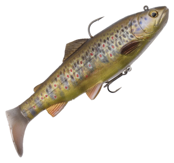 Ripper Savage Gear 4D Trout Rattle Shad - kolor Dark Brown Trout
