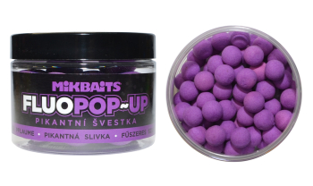 Kulki proteinowe Mikbaits Fluo Pop-Up - Pikantna Śliwka - 10 mm