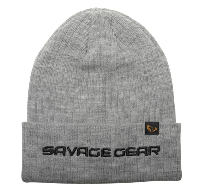 Czapka Savage Gear Fold-Up Beanie Light Grey Melange